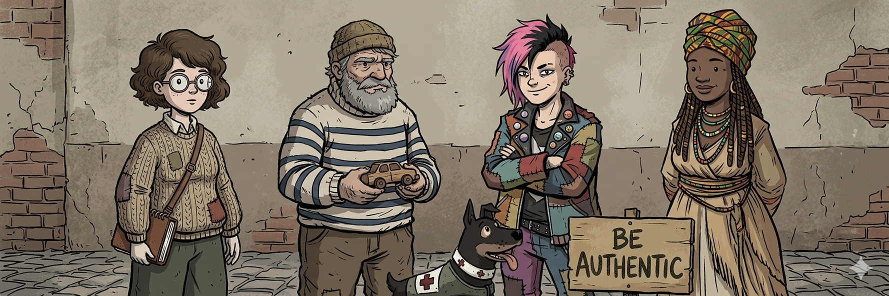 Ser auténtico ilustración