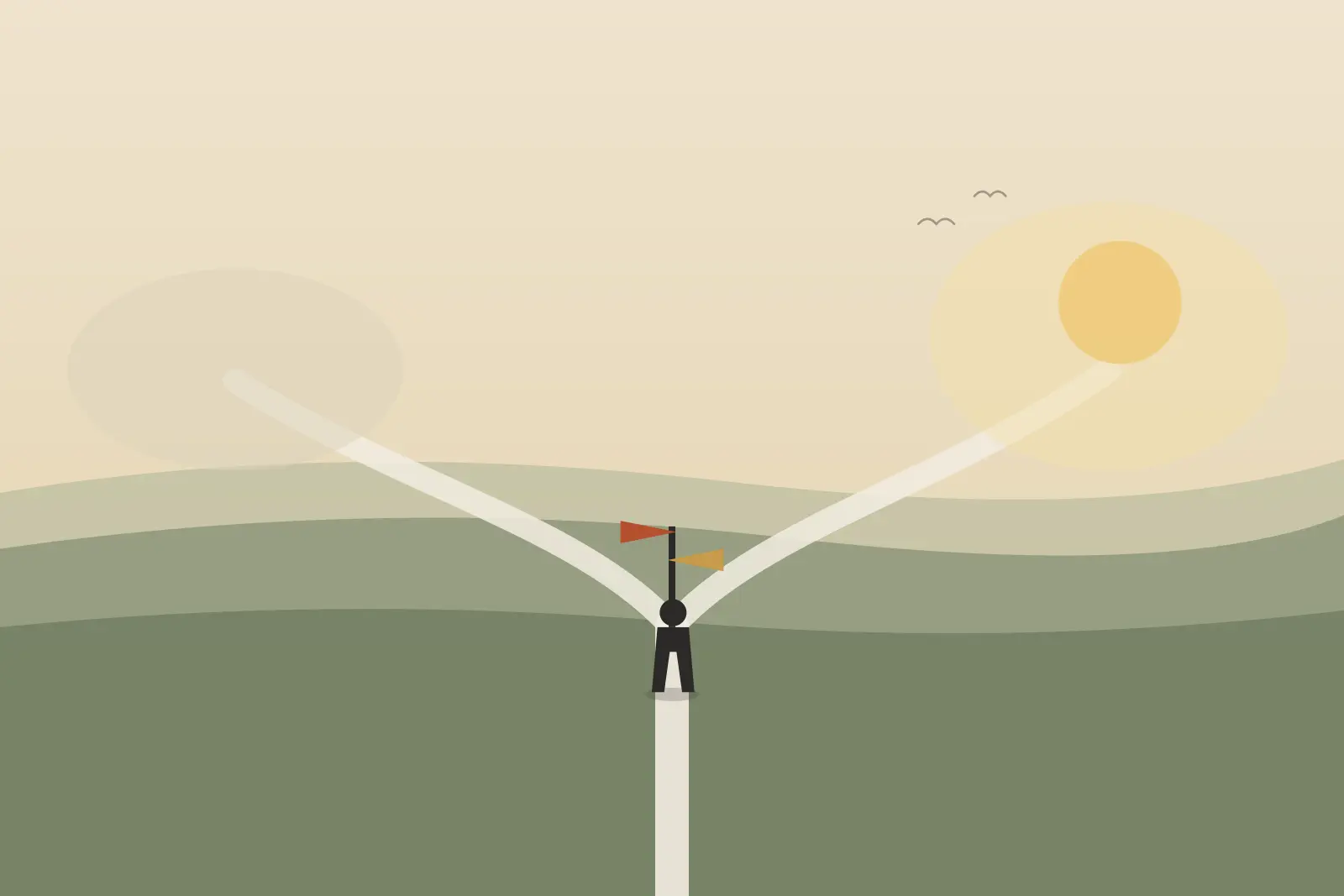 La bifurcación del camino creativo